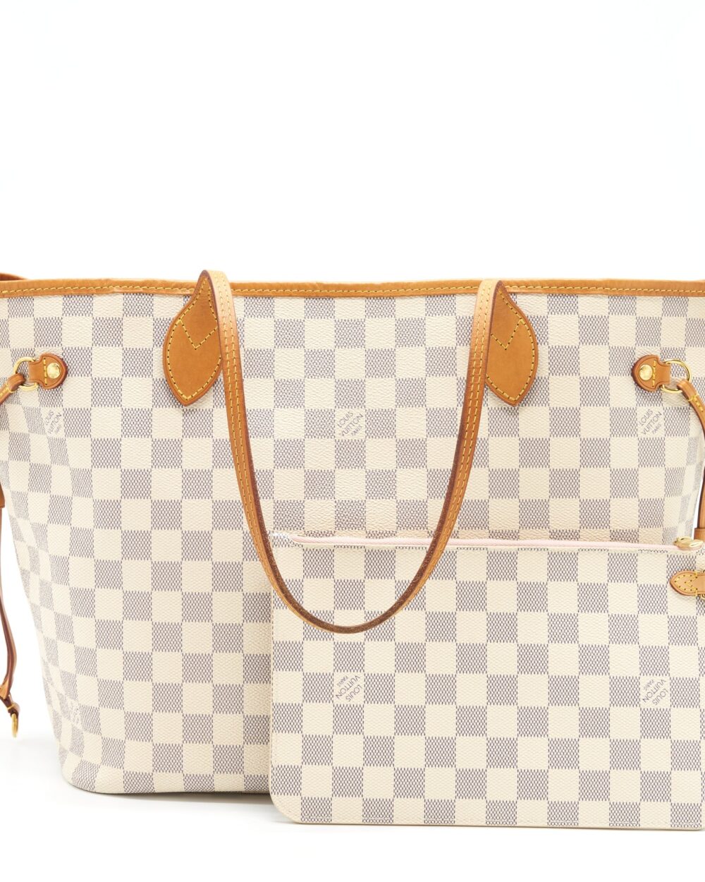 AAA Replica Louis Vuitton LV Neverfull MM Damier Azur GHW