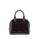 AAA Replica Louis Vuitton LV ALMA BB MONOGRAM VERNIS AMARANTE RED GHW (2022 VERSION)