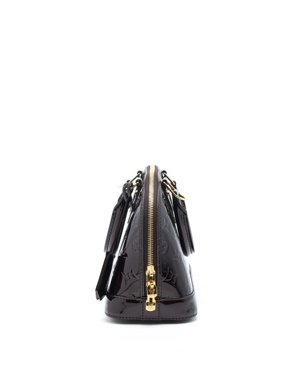 AAA Replica Louis Vuitton LV ALMA BB MONOGRAM VERNIS AMARANTE RED GHW (2022 VERSION)