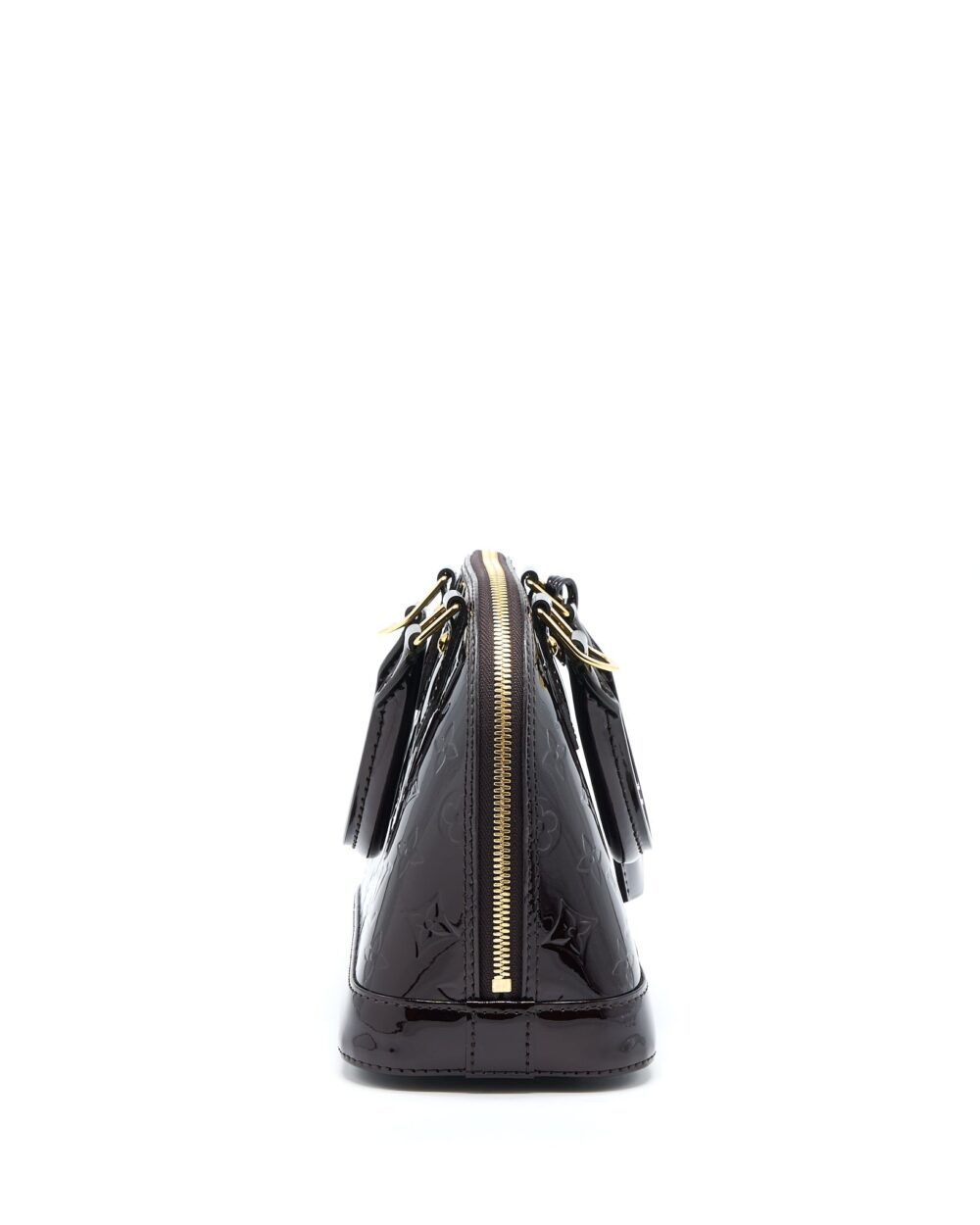 AAA Replica Louis Vuitton LV ALMA BB MONOGRAM VERNIS AMARANTE RED GHW (2022 VERSION)