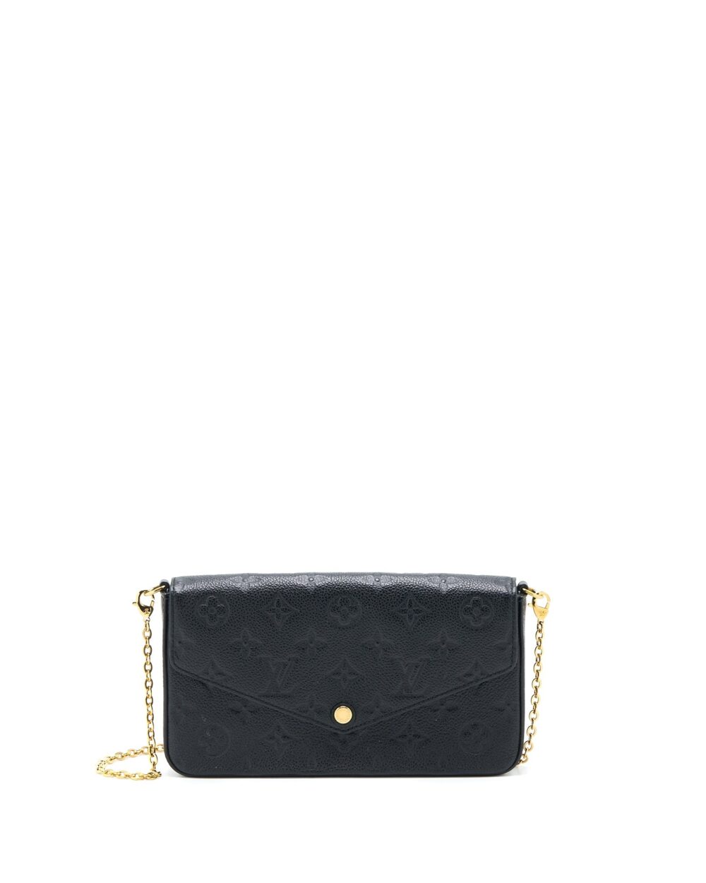 AAA Replica Louis Vuitton LV FELICIE POCHETTE MONOGRAM EMPREINTE BLACK GHW