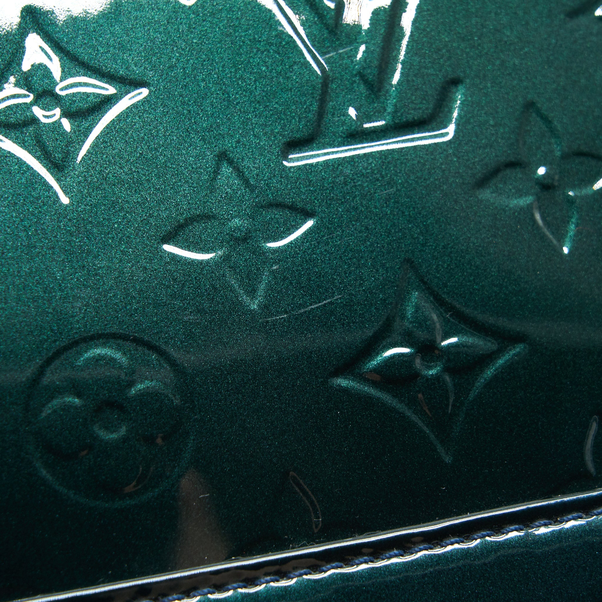 AAA Replica Louis Vuitton LV ALMA PM IN PATENT FORREST GREEN