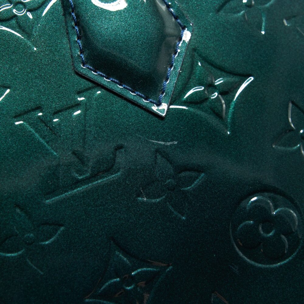 AAA Replica Louis Vuitton LV ALMA PM IN PATENT FORREST GREEN