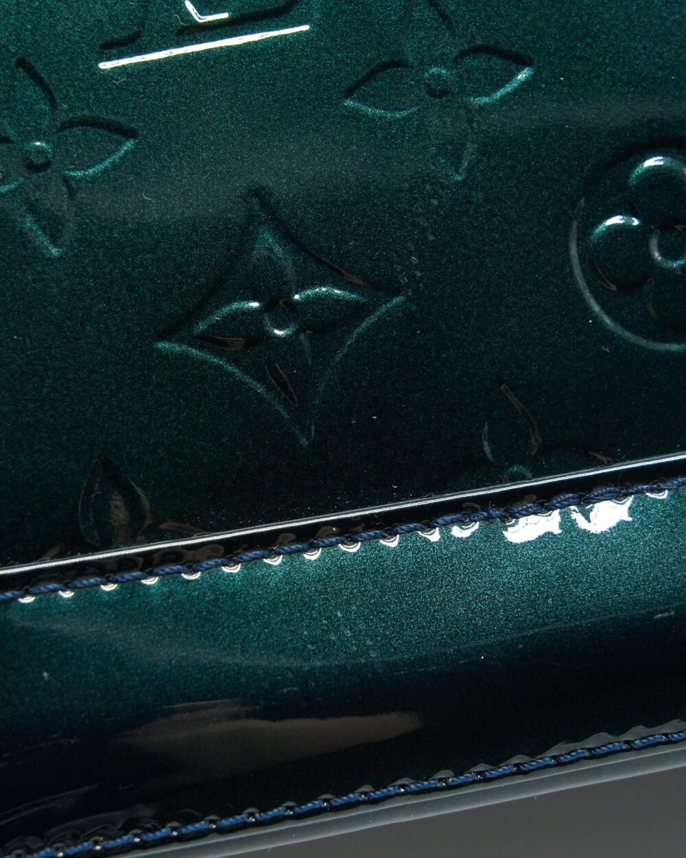 AAA Replica Louis Vuitton LV ALMA PM IN PATENT FORREST GREEN