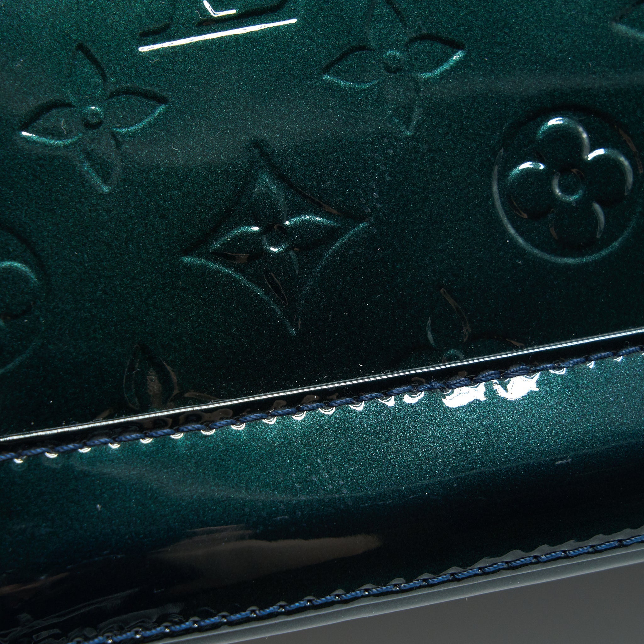 AAA Replica Louis Vuitton LV ALMA PM IN PATENT FORREST GREEN