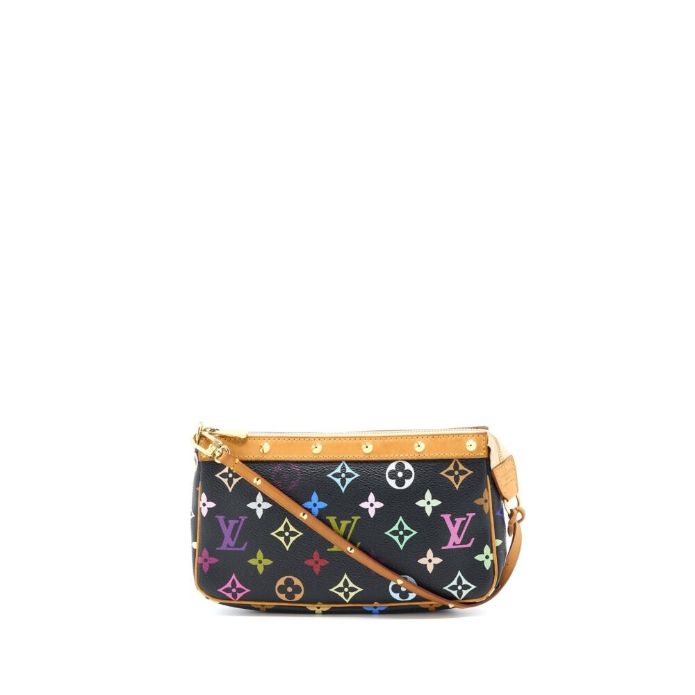 AAA Replica Louis Vuitton LV POCHETTE ACCESSORIES MONOGRAM CANVAS MULTICOLOUR GHW
