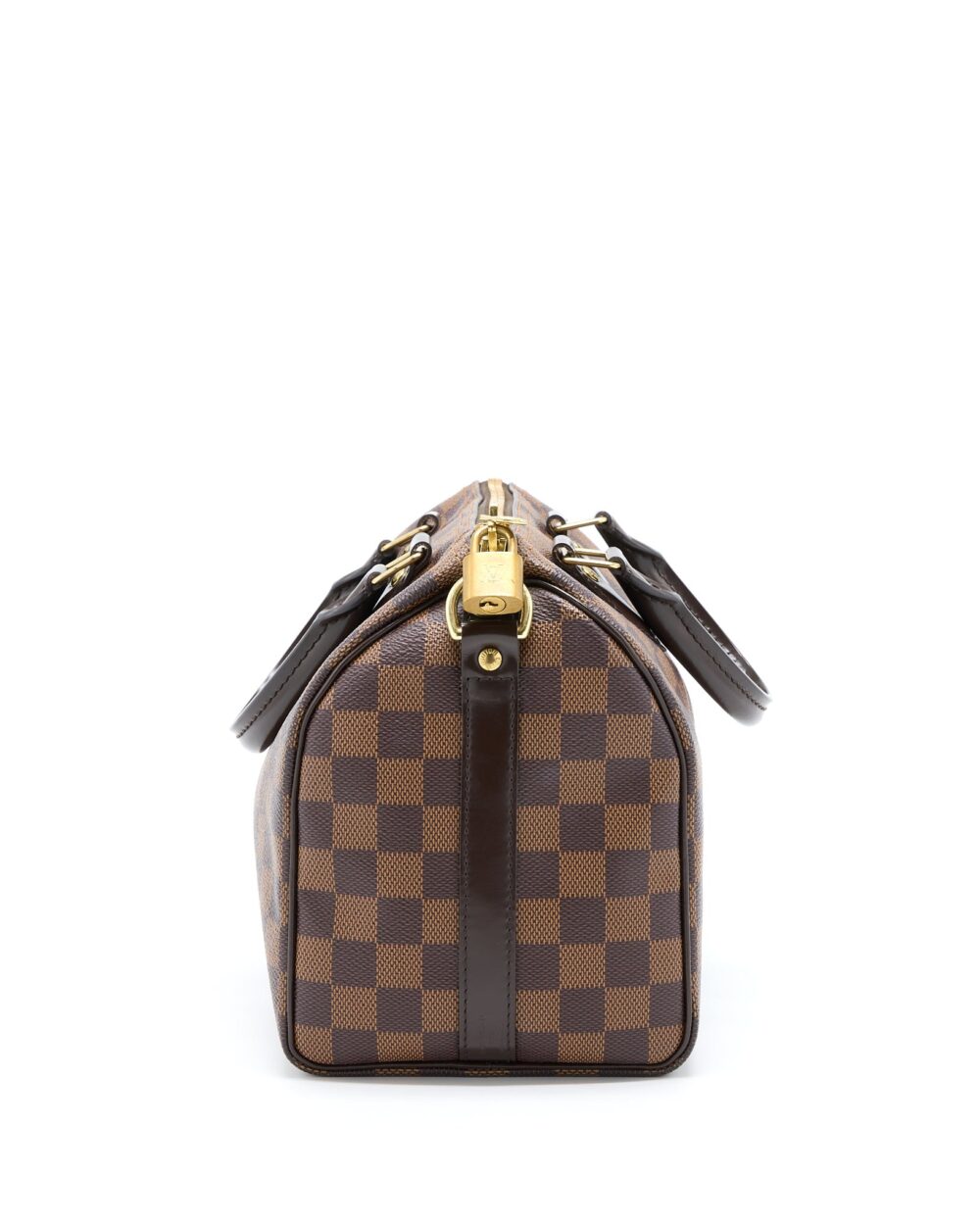 AAA Replica Louis Vuitton LV SPEEDY 25 DAMIER EBENE GHW
