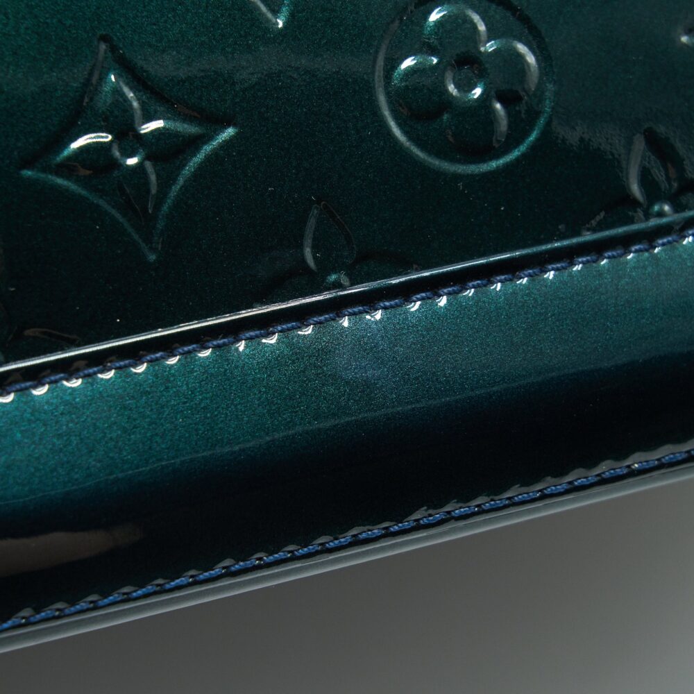 AAA Replica Louis Vuitton LV ALMA PM IN PATENT FORREST GREEN