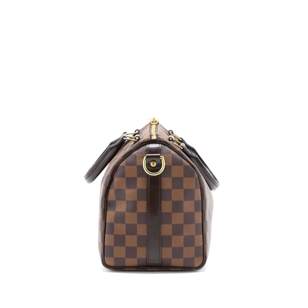 AAA Replica Louis Vuitton LV SPEEDY 25 DAMIER EBENE GHW