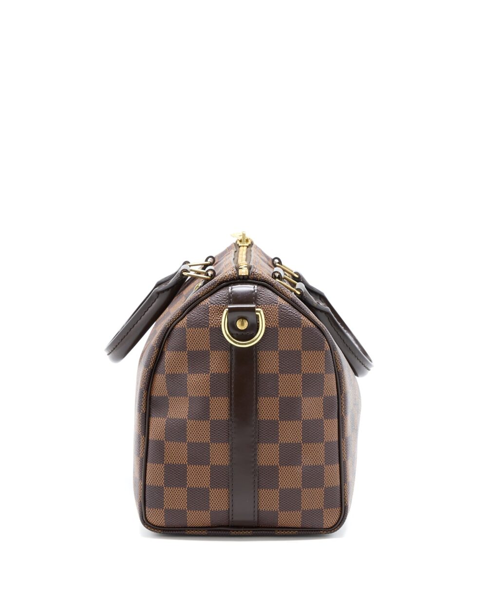 AAA Replica Louis Vuitton LV SPEEDY 25 DAMIER EBENE GHW