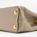 AAA Replica Louis Vuitton LV CAPUCINES BB TAURILLON LIGHT GREY GHW