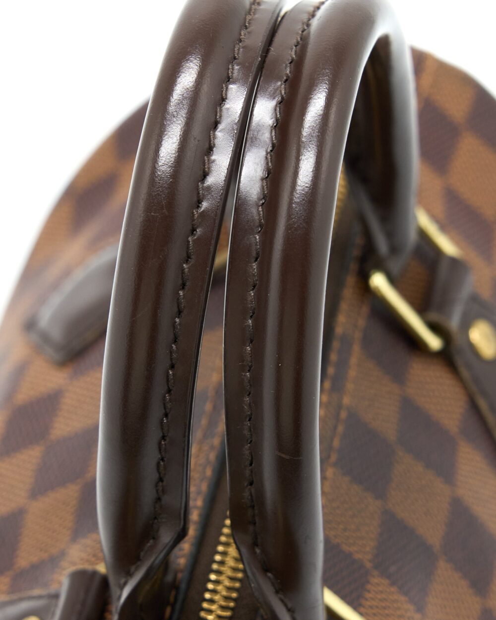 AAA Replica Louis Vuitton LV SPEEDY BANDOULIERE 25 DAMIER EBENE CANVAS GHW