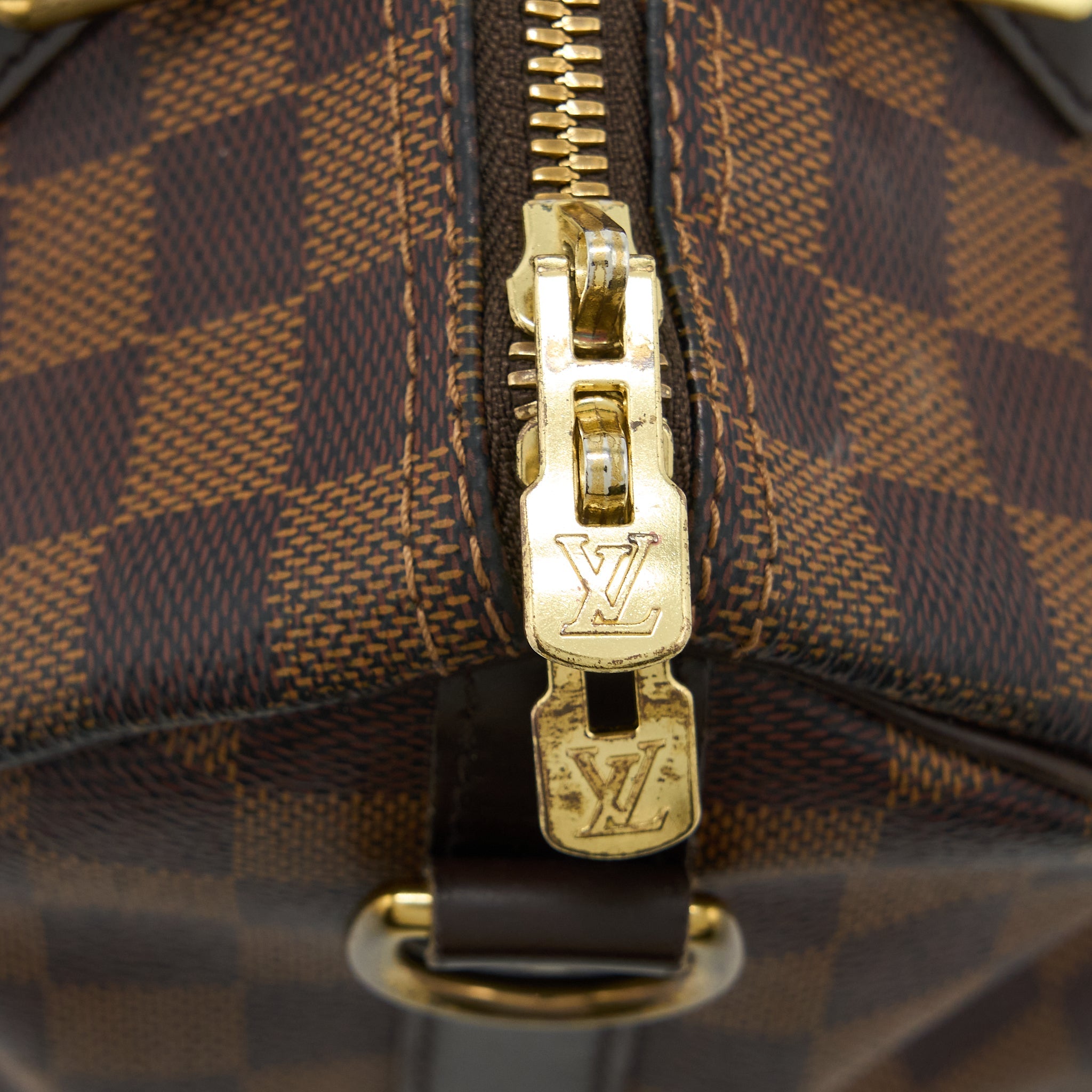 AAA Replica Louis Vuitton LV SPEEDY BANDOULIERE 25 DAMIER EBENE CANVAS GHW