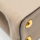 AAA Replica Louis Vuitton LV CAPUCINES BB TAURILLON LIGHT GREY GHW