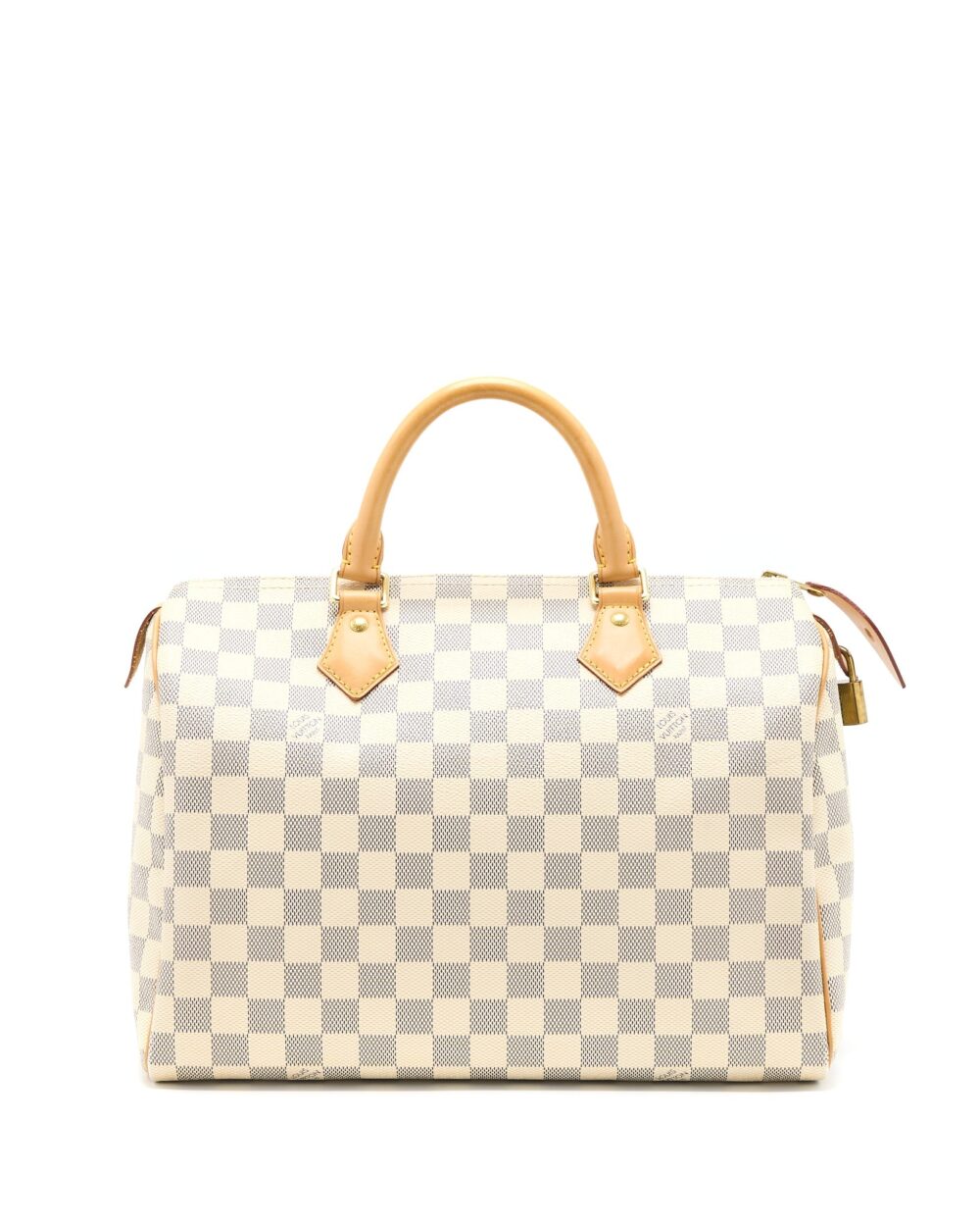 AAA Replica Louis Vuitton LV SPEEDY 30 DAMIER AZUR CANVAS GHW