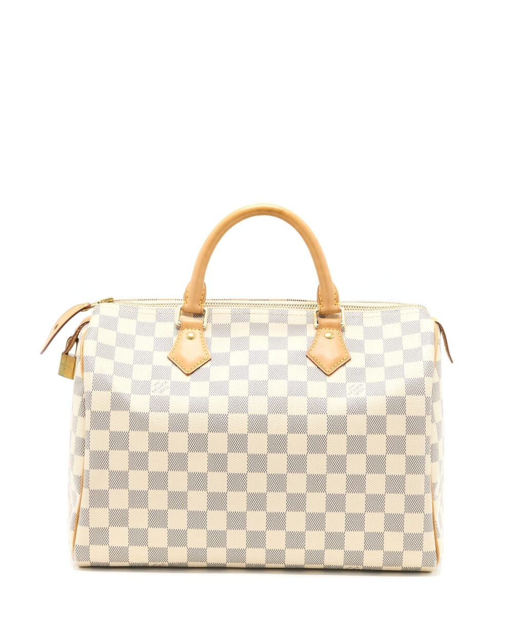 AAA Replica Louis Vuitton LV SPEEDY 30 DAMIER AZUR CANVAS GHW