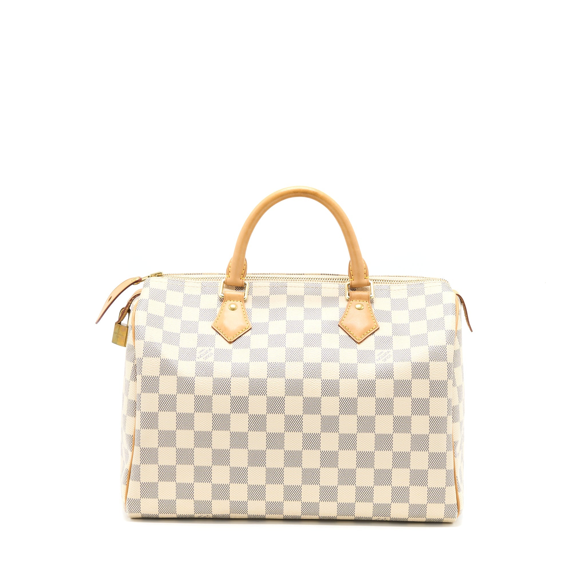 AAA Replica Louis Vuitton LV SPEEDY 30 DAMIER AZUR CANVAS GHW