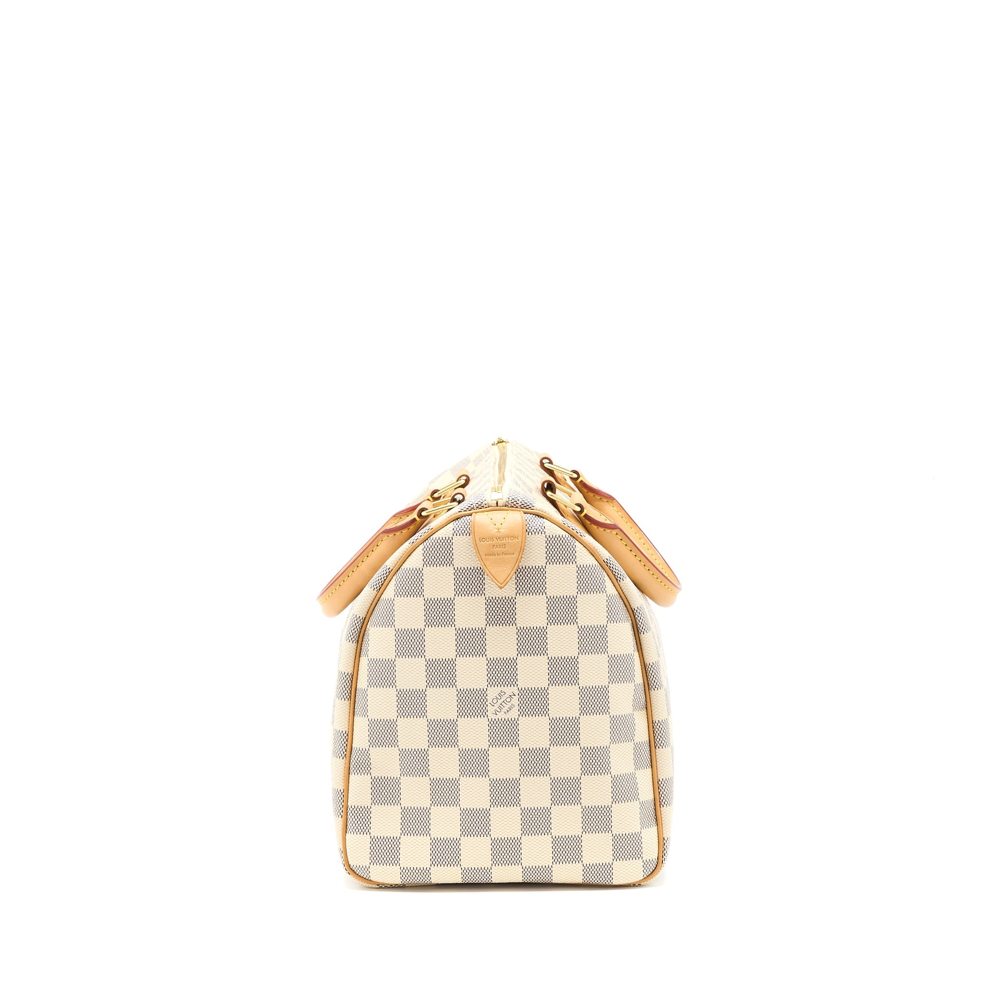 AAA Replica Louis Vuitton LV SPEEDY 30 DAMIER AZUR CANVAS GHW