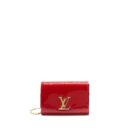 AAA Replica Louis Vuitton LV LOUIS CHAIN BAG PATENT RED GHW