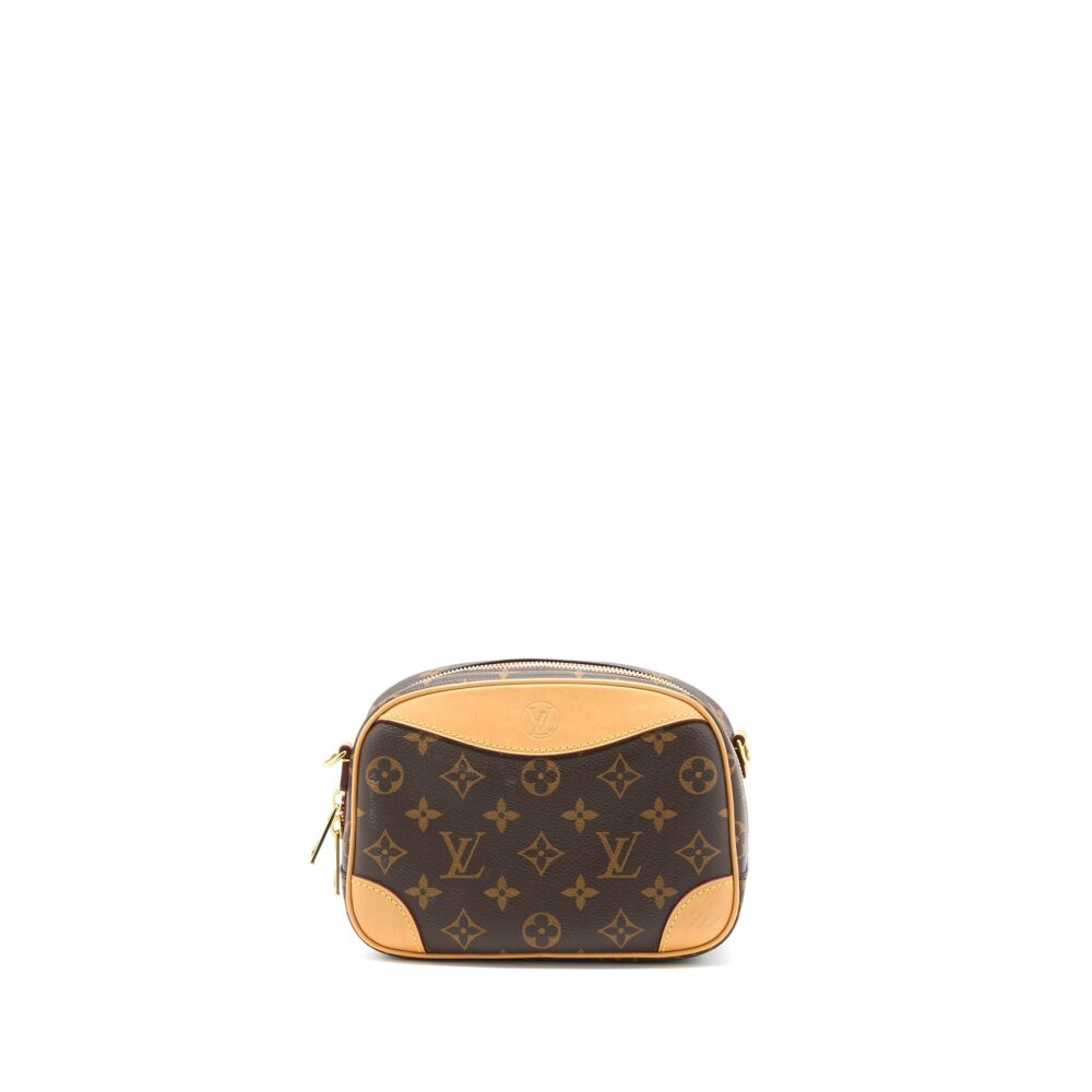 AAA Replica Louis Vuitton LV MINI DEAUVILLE SHOULDER BAG MONOGRAM CANVAS GHW