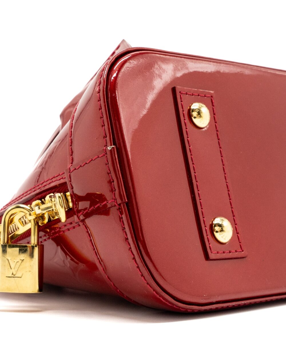 AAA Replica Louis Vuitton LV ALMA BB PATENT RED GHW