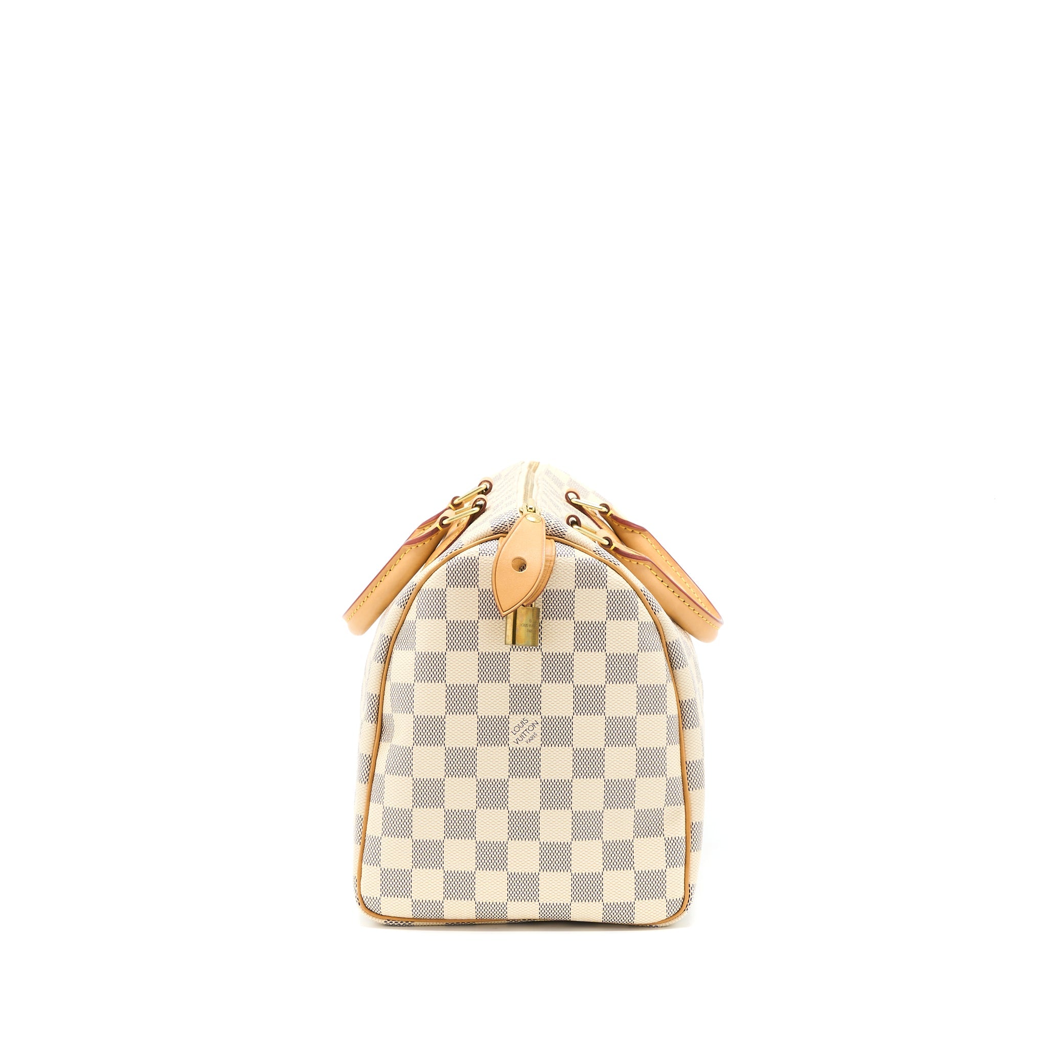 AAA Replica Louis Vuitton LV SPEEDY 30 DAMIER AZUR CANVAS GHW
