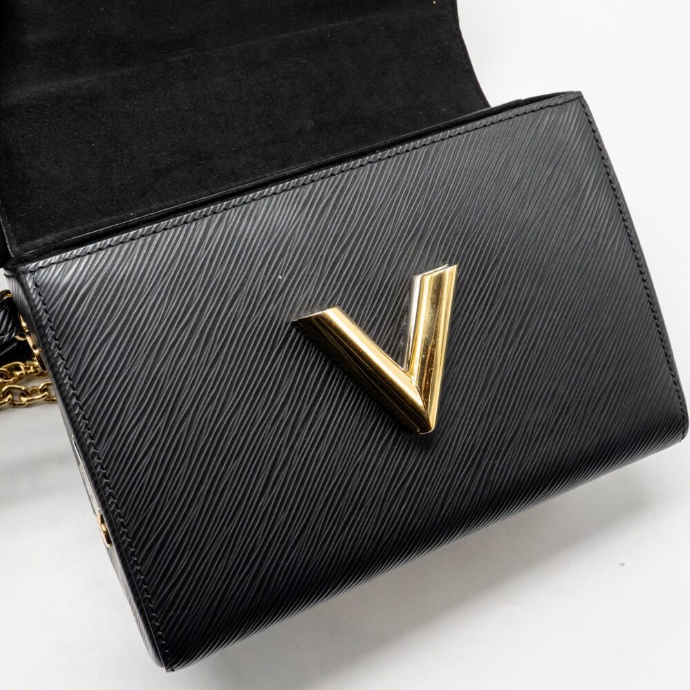 AAA Replica Louis Vuitton LV LOVE LOCK TWIST MM EPI BLACK MULTICOLOUR HARDWARE