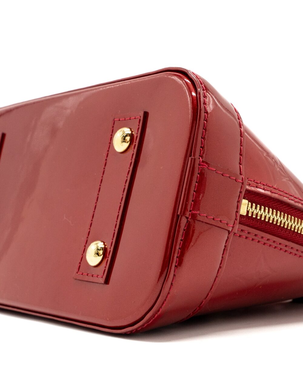 AAA Replica Louis Vuitton LV ALMA BB PATENT RED GHW
