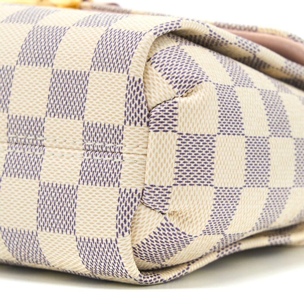 AAA Replica Louis Vuitton LV CROISETTE BAG DAMIER AZUR CANVAS GHW
