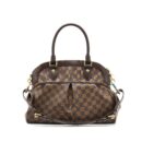 AAA Replica Louis Vuitton LV TREVI PM DAMIER EBENE GHW