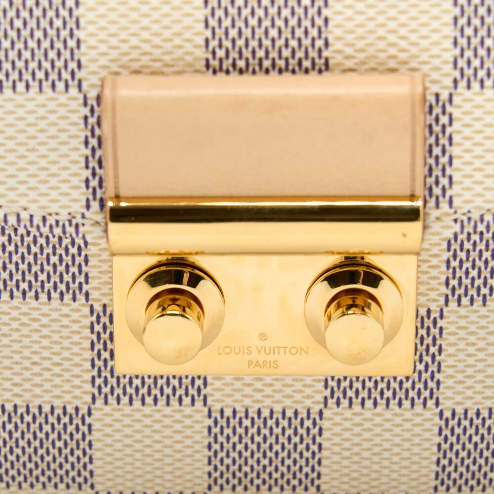 AAA Replica Louis Vuitton LV CROISETTE BAG DAMIER AZUR CANVAS GHW