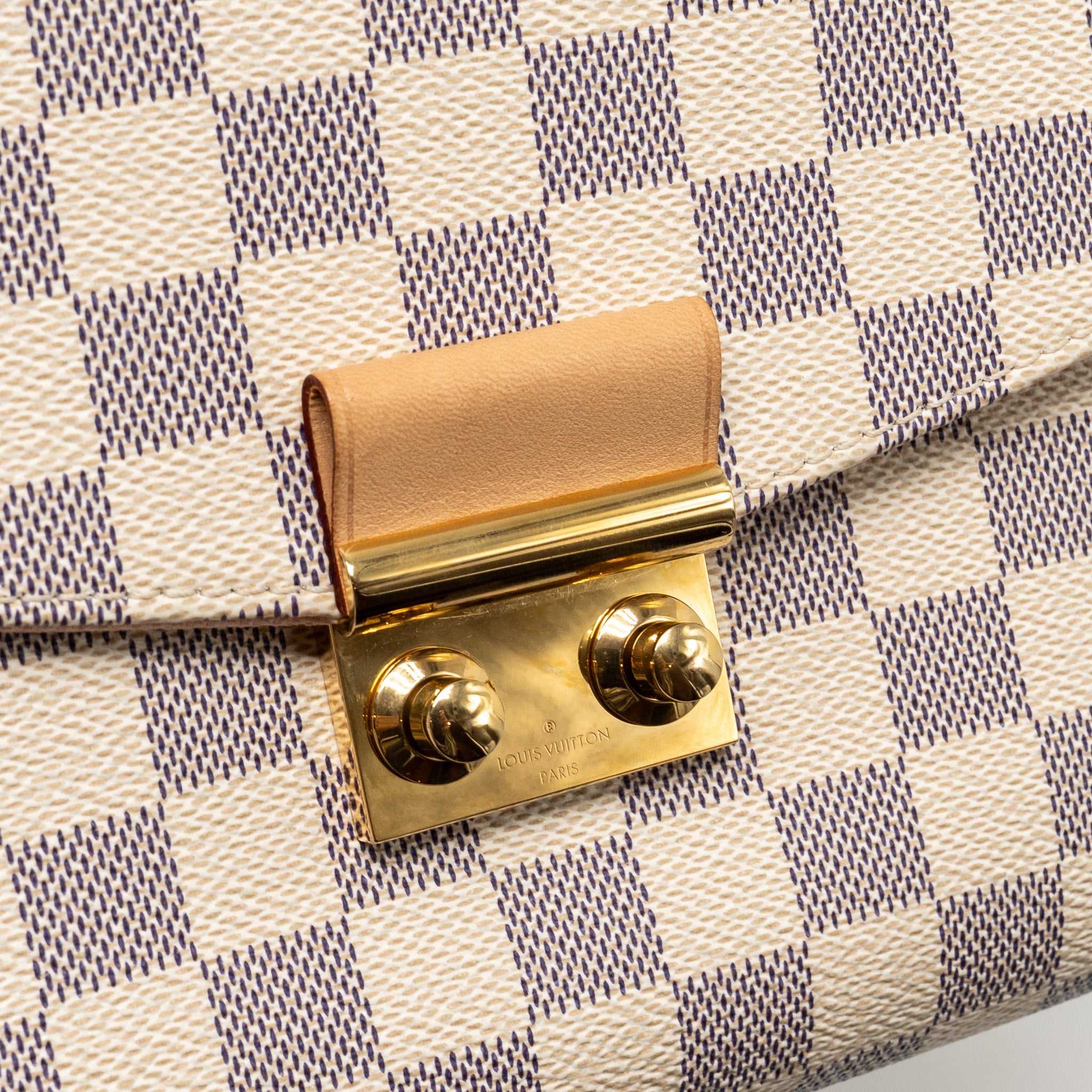 AAA Replica Louis Vuitton LV CROISETTE DAMIER AZUR CANVAS GHW