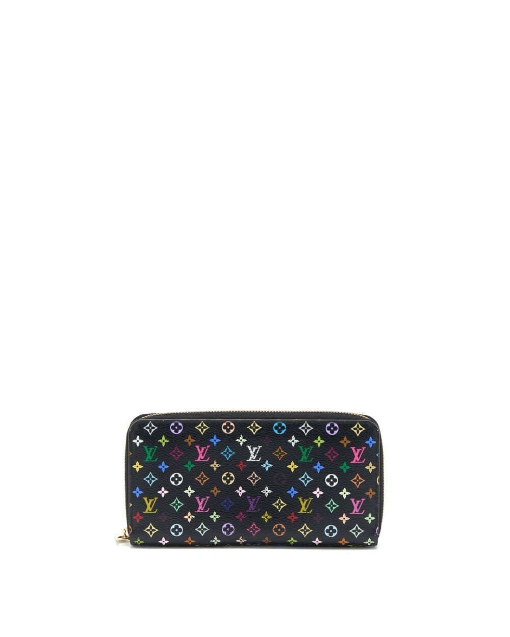 AAA Replica Louis Vuitton LV ZIPPY LONG WALLET BLACK MULTICOLOUR MONOGRAM CANVAS GHW