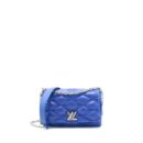 AAA Replica Louis Vuitton LV GO-14 MALLETAGE PM LAMBSKIN BLUE SHW
