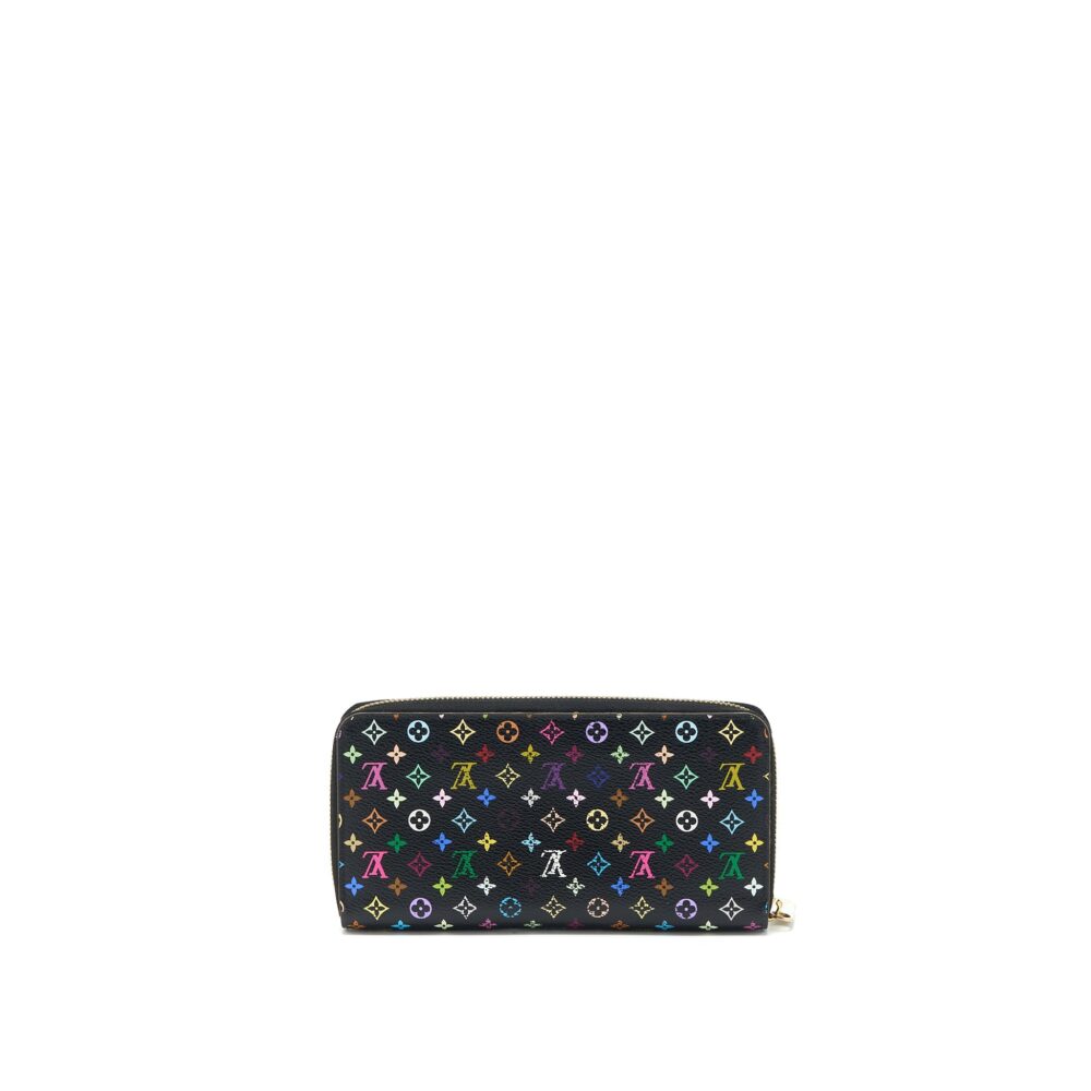 AAA Replica Louis Vuitton LV ZIPPY LONG WALLET BLACK MULTICOLOUR MONOGRAM CANVAS GHW