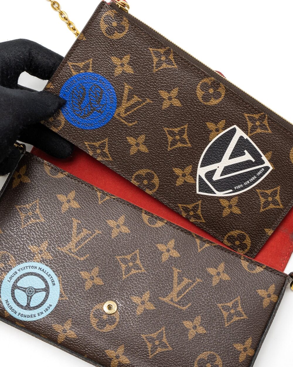 AAA Replica Louis Vuitton LV FÉLICIE POCHETTE LIMITED EDITION MONOGRAM CANVAS GHW