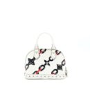 AAA Replica Louis Vuitton LV ALMA BB EN CUIR OCCASION EPI WHITE / BLACK WITH SHW