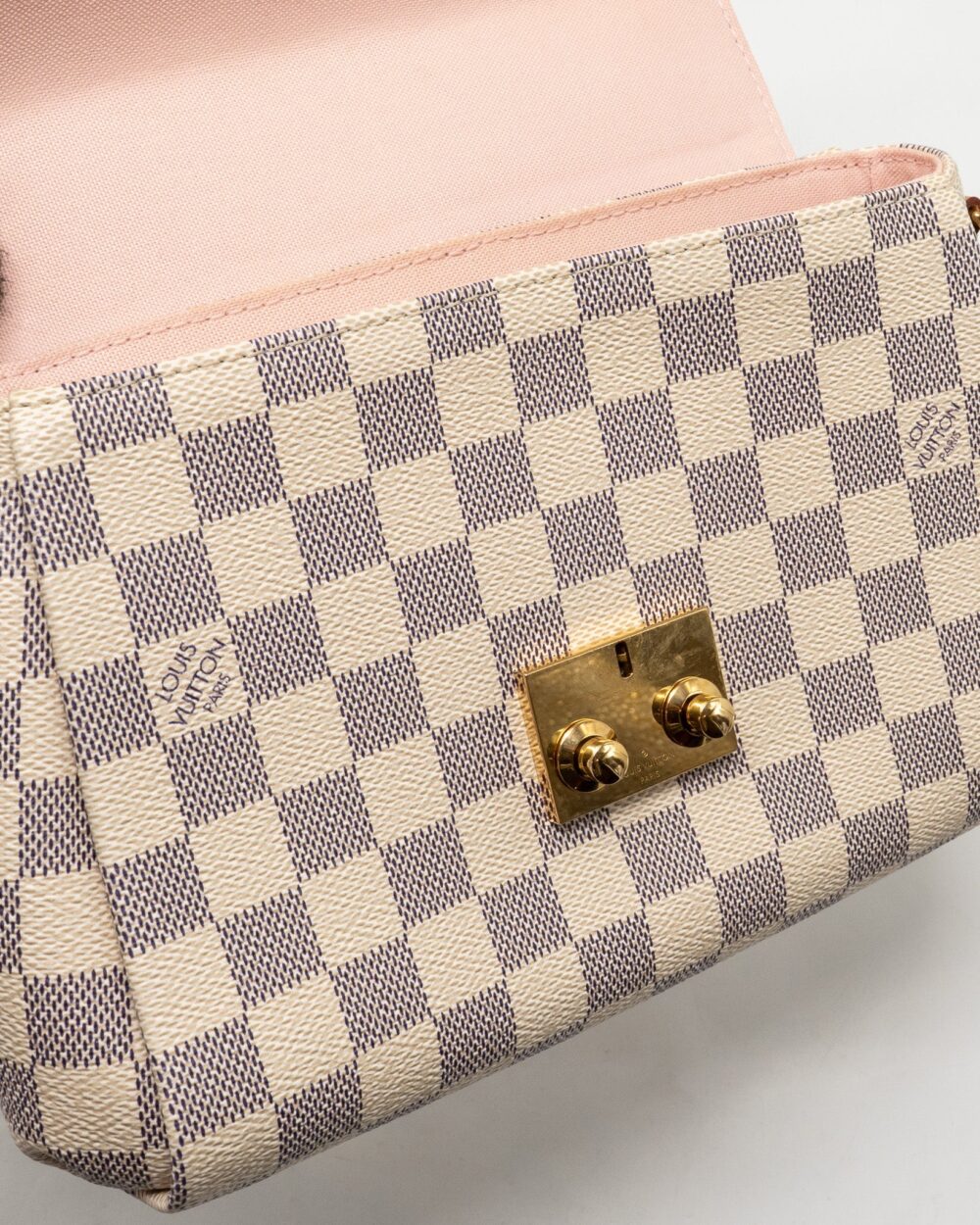 AAA Replica Louis Vuitton LV CROISETTE DAMIER AZUR CANVAS GHW