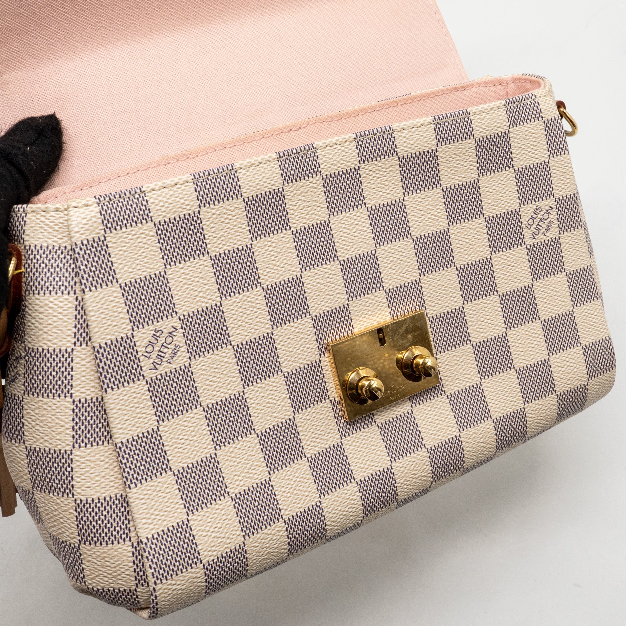 AAA Replica Louis Vuitton LV CROISETTE DAMIER AZUR CANVAS GHW