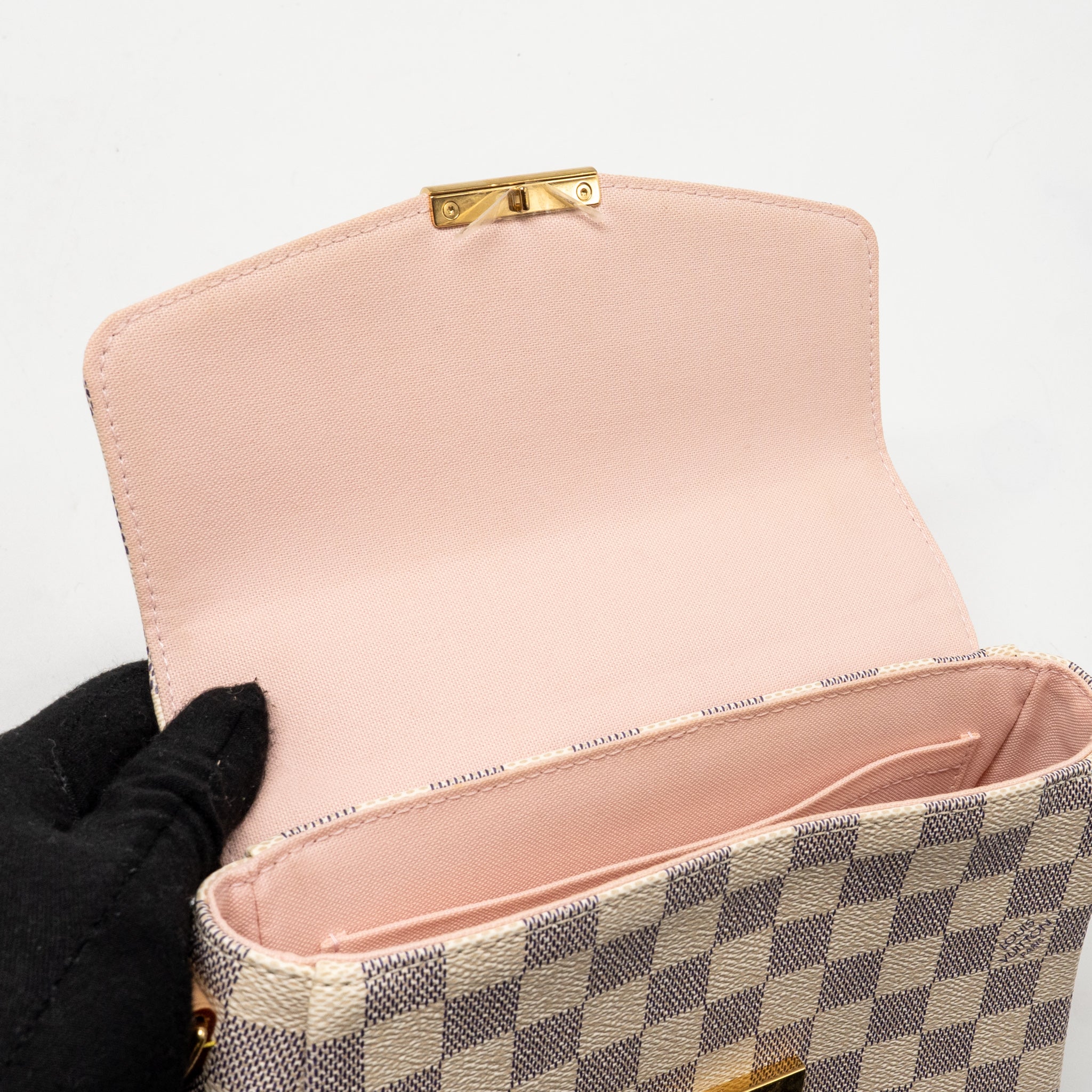 AAA Replica Louis Vuitton LV CROISETTE DAMIER AZUR CANVAS GHW