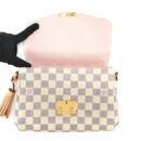 AAA Replica Louis Vuitton LV CROISETTE BAG DAMIER AZUR CANVAS GHW