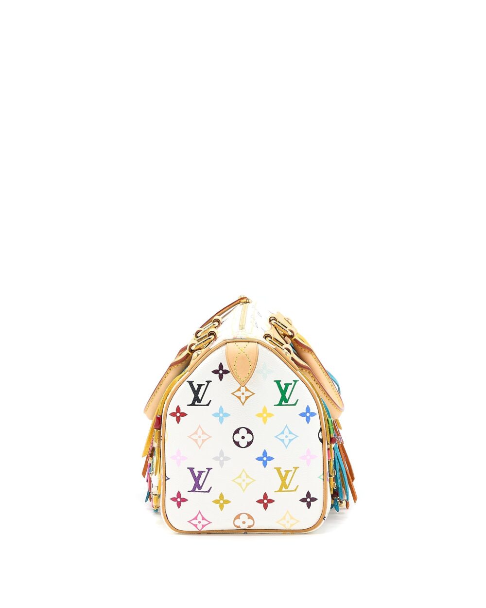 AAA Replica Louis Vuitton LV VINTAGE SPEEDY 25 LIMITED EDITION WHITE/MULTICOLOUR GHW