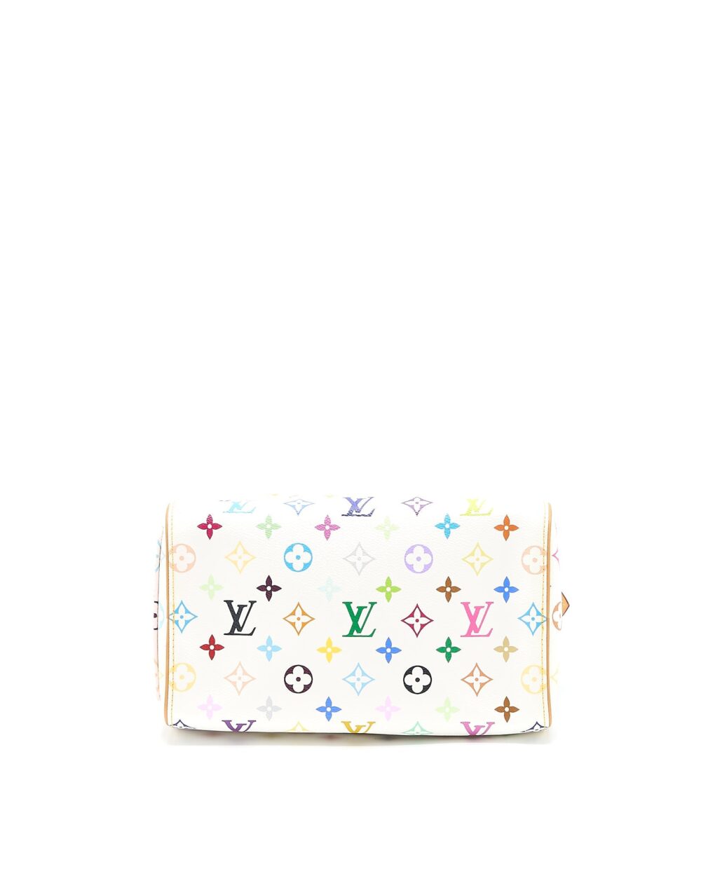 AAA Replica Louis Vuitton LV VINTAGE SPEEDY 25 LIMITED EDITION WHITE/MULTICOLOUR GHW