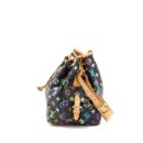 AAA Replica Louis Vuitton LV PETIT NOE BLACK MONOGRAM MULTICOLOUR GHW