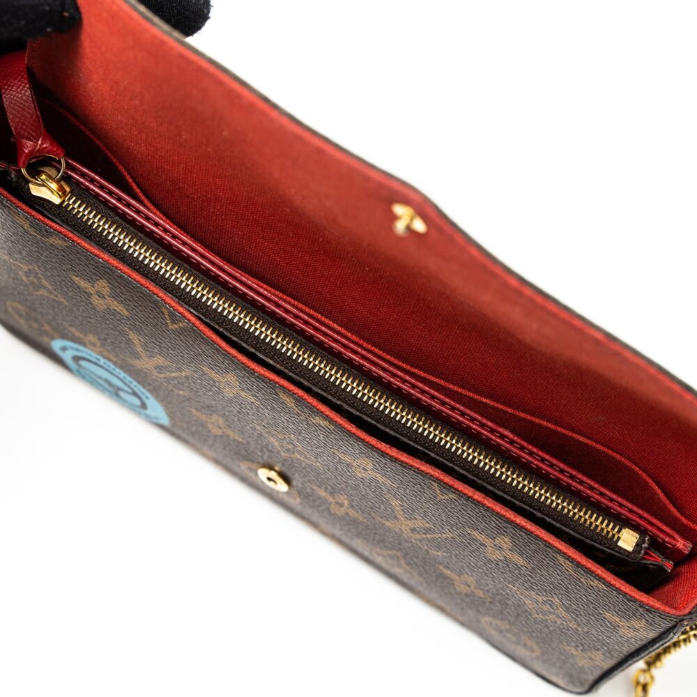 AAA Replica Louis Vuitton LV FÉLICIE POCHETTE LIMITED EDITION MONOGRAM CANVAS GHW