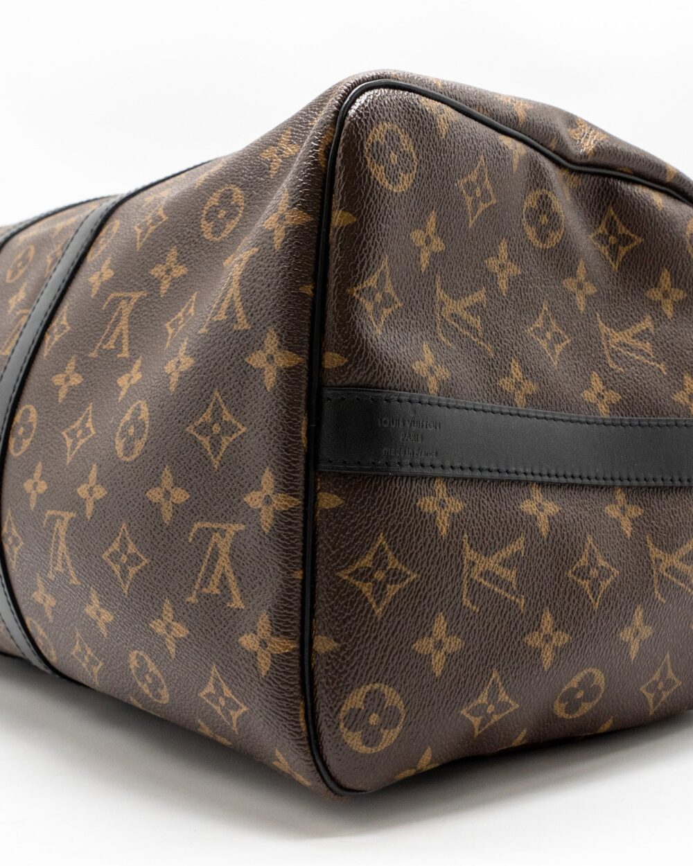 AAA Replica Louis Vuitton LV KEEPALL BANDOULIERE 45 MONOGRAM MACASSAR SHW