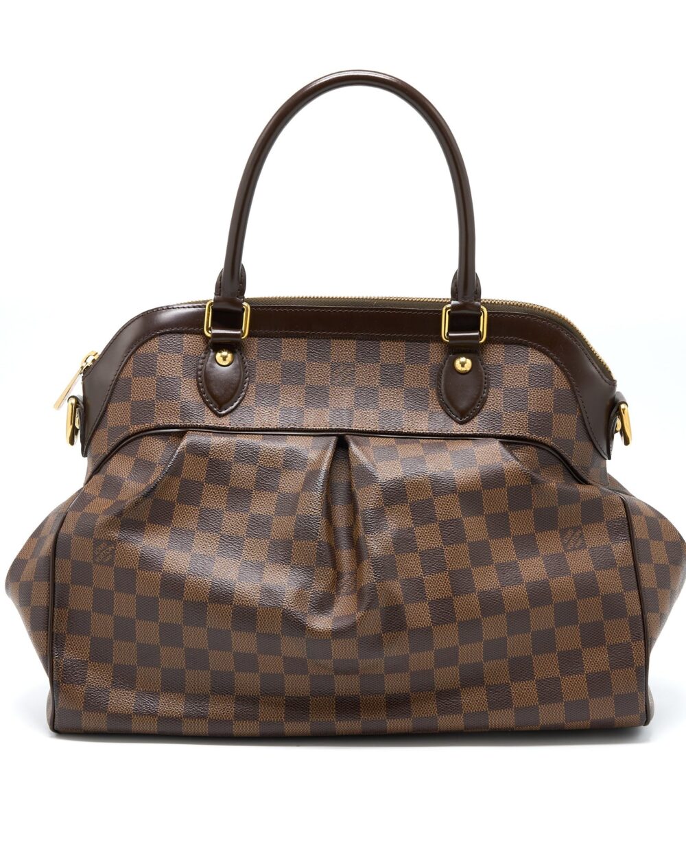 AAA Replica Louis Vuitton LV TREVI BAG DAMIER EBENE CANVAS GHW