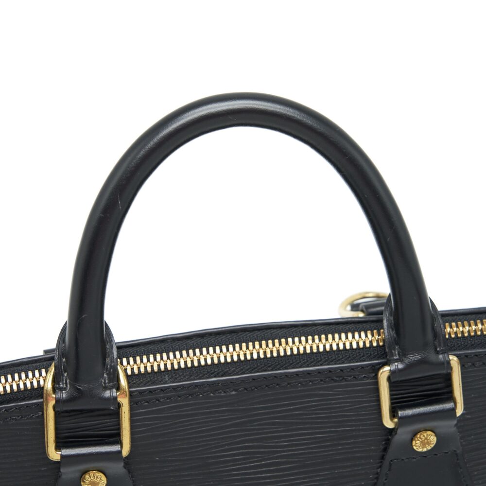 AAA Replica Louis Vuitton LV ALMA BAG EPI BLACK GHW