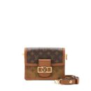 AAA Replica Louis Vuitton LV MINI DAUPHINE MONOGRAM REVERSE CANVAS GHW