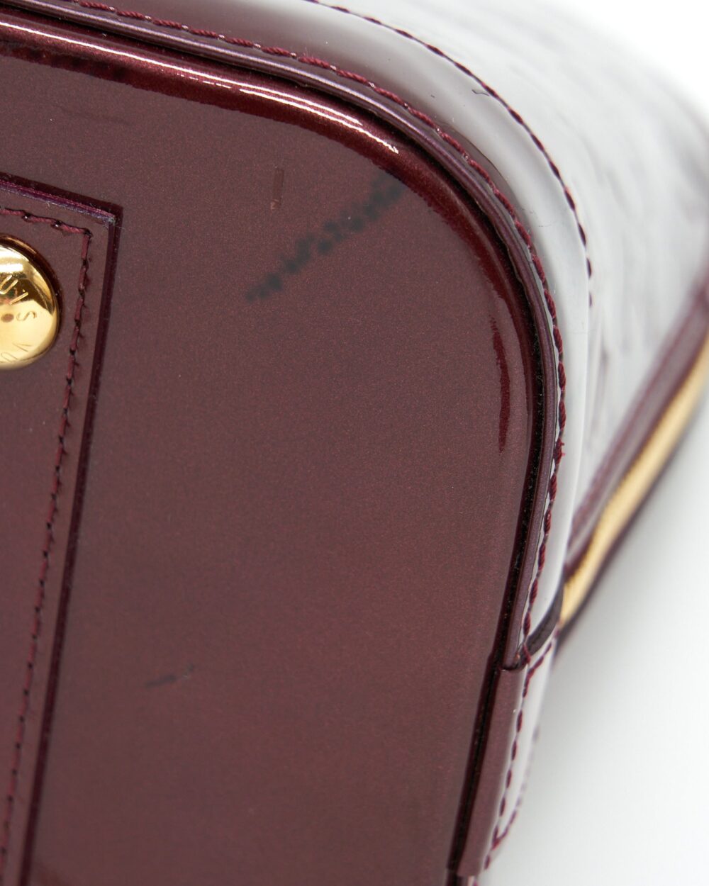 AAA Replica Louis Vuitton LV ALMA PM PATENT AMARANTE GHW